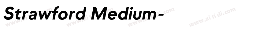 Strawford Medium字体转换 Strawford Medium字体转换